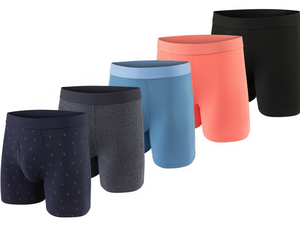 Calzoncillos Bóxer de Algodón para Hombre, Ropa Interior Transpirable de Punto, Logotipo Personalizado, Corte Medio, Lavables a Máquina, Estampado por Transferencia de Calor, Uso Diario - Product Image 1