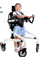 Déambulateur pour usage domestique pour personnes atteintes de paralysie cérébrale, avec 3 tailles (S/M/L) et appui-tête et accoudoirs réglables