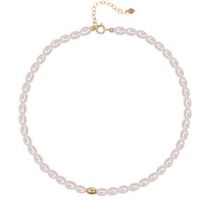 Collar de Perlas de Agua Dulce Naturales de Grano Pequeño, Estilo Barroco, Ligero y de Lujo para Mujer, Diseño en Capas - Product Image 5