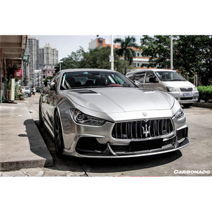 Carbonado EPC phong cách phía trước môi bên váy phía sau khuếch tán và CÁNH LƯỚT gió formaserati Ghibli - Product Image 2