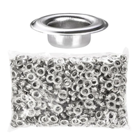 10mm argent/or semi-automatique oeillet vêtement oeillets rideau oeillet tubulaire Semi-creux Rivets tête avec trou