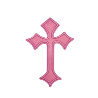 Patchs brodés personnalisés en feutre coloré, logo en croix brodé, à thermocoller pour vêtements, décoratifs