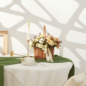 Grosir bunga dekoratif simulasi buket mawar 5 kepala untuk acara rumah dekorasi pernikahan - Product Image 5