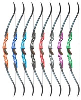 Ensemble d'arc recurve Topoint Unison 25 pouces avec poignée en aluminium 6061-T6, interface ILF, kit complet de tir à l'arc pour le tir sur cible et la compétition