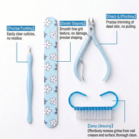 Ensemble d'outils de manucure et de pédicure portable, kit professionnel de soins des ongles pour une utilisation personnelle à domicile