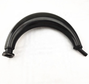 Zwarte 2-takt uitlaatdemper banana voor gemotoriseerde fiets <span class=keywords><strong>motor</strong></span> kit 80cc 50cc 66cc <span class=keywords><strong>100cc</strong></span> - Product Image 3