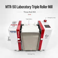 Broyeur à trois rouleaux MTR-50 de haute précision et haute efficacité pour le broyage et la dispersion en laboratoire