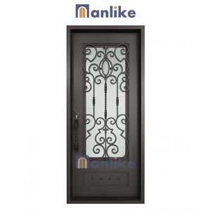 Anlike Verre Européen Moderne Extérieur Vieux Blanc Belle <span class=keywords><strong>Entrée</strong></span> Forgée Extérieur Fer <span class=keywords><strong>Porte</strong></span> et Fenêtre - Product Image 6