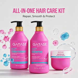 Set Trattamento Capelli Nano Premium: <span class=keywords><strong>Shampoo</strong></span> e Balsamo Antiforfora Rinfrescante |   Trattamento Riparatore per Capelli Danneggiati e Crespi - Product Image 1