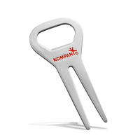 Outil de réparation de divots de golf magnétique personnalisé en acier inoxydable avec logo émaillé et impression sérigraphiée, avec clip ceinture pour promotion de clubs de golf