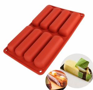 Moldes <span class=keywords><strong>de</strong></span> <span class=keywords><strong>silicona</strong></span> para mousse <span class=keywords><strong>de</strong></span> barra rectangular <span class=keywords><strong>de</strong></span> 8 cavidades, sin BPA, para manualidades caseras - Product Image 1