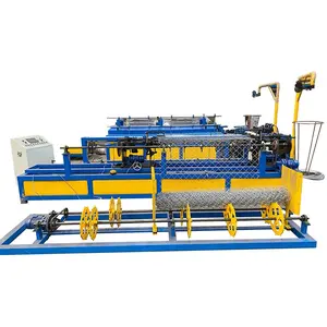 Wire mesh making machines full automatic double chain link fence machine for sale