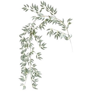 Guirlande artificielle de feuilles de saule 170 cm, feuilles vertes, décorations de mariage d'intérieur, plantes grimpantes, fausses fleurs - Product Image 3
