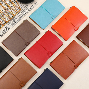 Vintage A6 Journal <b>Notebook</b> Creative Travel Diary Sketchbook Premium PU Leather Notepad with Custom Logo - Product Image 1