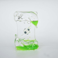 Minuteur liquide créatif personnalisable en acrylique pour soulager le stress, idéal pour la maison, le bureau, comme cadeau, souvenir ou décoration.