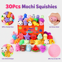 Jouets Squishy Kawaii, jouets de fête, cadeaux d'anniversaire, sacs cadeaux, mini animaux, Mochi Squishy, jouets sensoriels anti-stress doux