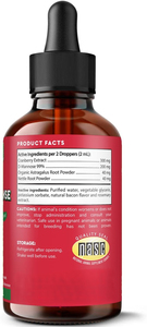Gotas Orgánicas de Arándano y Astrágalo para Perros, Apoyo Renal, Tratamiento de Infecciones Urinarias, Salud de la Vejiga, Apoyo Inmunológico, Sabor Aprobado por Perros 2 - Product Image 2
