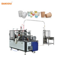 Machine à gobelets en papier à double paroi ondulée automatique haute vitesse DAKIOU ZSZB-D, capacité de 90 pièces/min pour la fabrication de papier