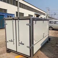 Camionnette frigorifique, camion de transport, réfrigérateur, congélateur avec refroidissement par air, température unique, taille personnalisable