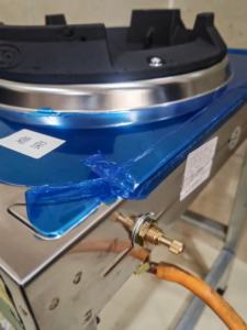 Réchaud à gaz professionnel 40 kW à haute pression pour <span class=keywords><strong>wok</strong></span>, robuste, puissant, avec vannes compatibles, idéal pour la cuisson et la friture. - Product Image 6