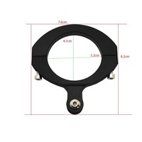 Aluminium legierung Motorrad O-Typ Lenker clip Fahrrad clip Motorboot Großer Durchmesser Aluminium legierung halterung Für Gopro Hero