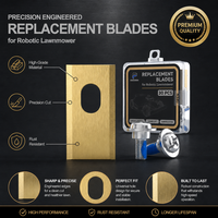 Kit de lames de rechange pour tondeuse robotisée à revêtement en titane, adapté aux tondeuses à gazon robotisées Dreame ou Mova, 9/30/45 pièces