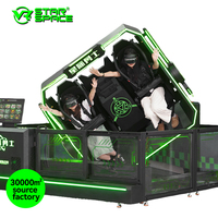 Simulador VR 9D de última generación: Producto de juego de realidad virtual real, silla de movimiento para simulador de vuelo, juego de cámara giratoria VR 360 grados, 2 asientos