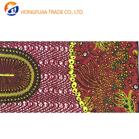 Kain Organza Batik Anti-Statik Ringan Polos Khusus Cetak Lilin Ankara 100% Poliester untuk Pakaian Anak Perempuan