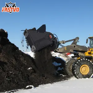 Excavadora de construcción Máquina de fijación móvil Excavadora Cubo de detección Cubo trituradora de hormigón de roca