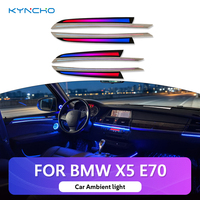 KYNCHO pour BMW X5 E70 2007 2013, éclairage ambiant de voiture LED Symphony 64 couleurs, lampe décorative de voiture, éclairage intérieur automobile