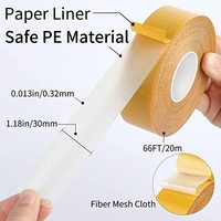 280U ruban de fibre de verre auto-adhésif Double face D/S colle thermofusible Filament fibre sensible à la pression activé par l'eau découpé