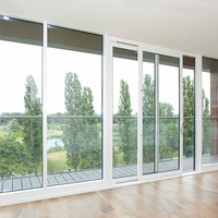 Ventanas y Puertas Abatibles de PVC con Certificación NFRC, Perfil Delgado, Resistentes al Viento y al Agua, para Renovación de Apartamentos Europeos