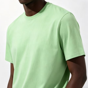 Camiseta de Manga Corta Personalizada de Alta Calidad, Color Sólido, Holgada, con Logotipo OEM para Hombre - Product Image 3