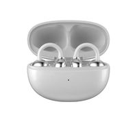 Écouteurs sans fil lumineux à clipser sur l'oreille, casque audio ouvert avec son 3D et micros pour appels clairs