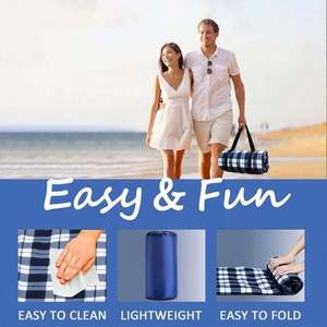 Tapis de plage imperméable et anti-sable pour pique-nique, randonnée et camping, faible MOQ - Product Image 5