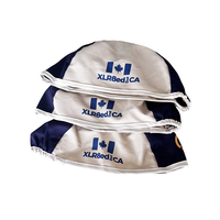 Gorra de Trabajo Personalizada de Sarga de Algodón con 4 Paneles, Logotipo Impreso, Sin Estructura, Forro Protector contra el Polvo, Talla Ajustable, Elástica