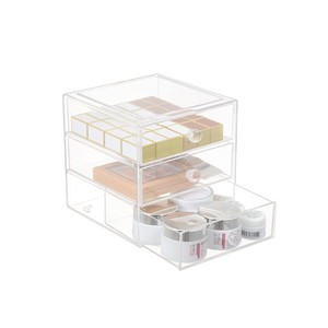 Nuevo Organizador de Maquillaje de 3 Niveles con Cajones, Organizador de Cajones Acrílicos, Organizadores de Escritorio de Oficina, Cajones de Almacenamiento Apilables Transparentes - Product Image 1