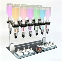 Distributeur automatique de parfum 12 bouteilles, machine de distribution manuelle de parfum pour bar à parfums chimiques, présentoir pour remplissage d'huiles liquides