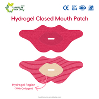 Patch buccal hydratant en forme de lèvre infusé au collagène pour la nuit, favorisant la respiration nasale, avec logo personnalisé, OEM, direct usine