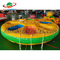 Bateau gonflable en forme de beignet pour 6 à 8 personnes / Tube gonflable remorquable pour sports nautiques / Bateau disco remorquable pour jeux aquatiques