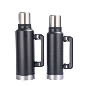 Bouteille isotherme de voyage 1L 1.4L 1.9L en acier inoxydable – Gourde thermos pour camping et randonnée en extérieur - Product Image 6