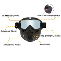 Lunettes de motocross de haute qualité, UV400 polarisées, anti-buée, anti-vent, anti-poussière, verres en PC, monture en TPU, sangle réglable, unisexe, pour l'extérieur