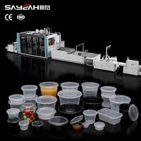 Hoog rendement stabiele productie automatische plastic vacuümvormapparaat PP PS PET transparante voedselcontainers maakmachine