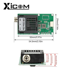 Xicom ไฟเบอร์ออปติก FPV 20 กม. Tx Rx 1 ช่องสัญญาณวิดีโอ Uart Ttl Sbus สำหรับโดรน - Product Image 1