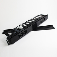 Organisateur de câbles réseau pour rack 19 pouces en acier avec guide-câbles