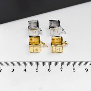 Accesorios de Plata S925 para DIY con Perlas, Joyería de Plata con Broche de Oreja y Perlas Redondas de 9-15mm, Bandeja Vacía 22317 - Product Image 4