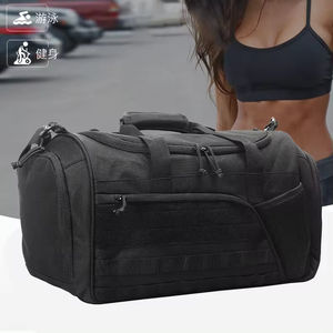 Sac de voyage personnalisé en tissu Oxford léger avec fermeture éclair, unisexe, ceinture, résistant à l'usure, équipement de fitness en plein air, Europe, États-Unis - Product Image 2