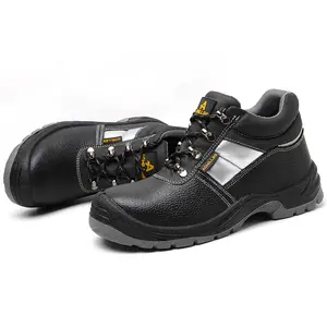 Usine professionnelle automne Buffalo fabrication bottes de sécurité chaussures botte de travail pour hommes en cuir véritable