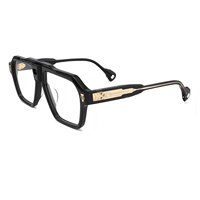 Lunettes de vue carrées haut de gamme faites à la main, monture optique unisexe en acétate robuste, qualité supérieure, très prisées