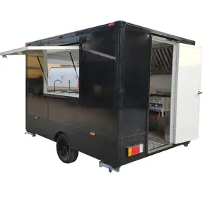Hotdog Trailer makanan es krim mobile shawarma dapur jalan dokumen makanan seluler truk untuk dijual dengan peralatan